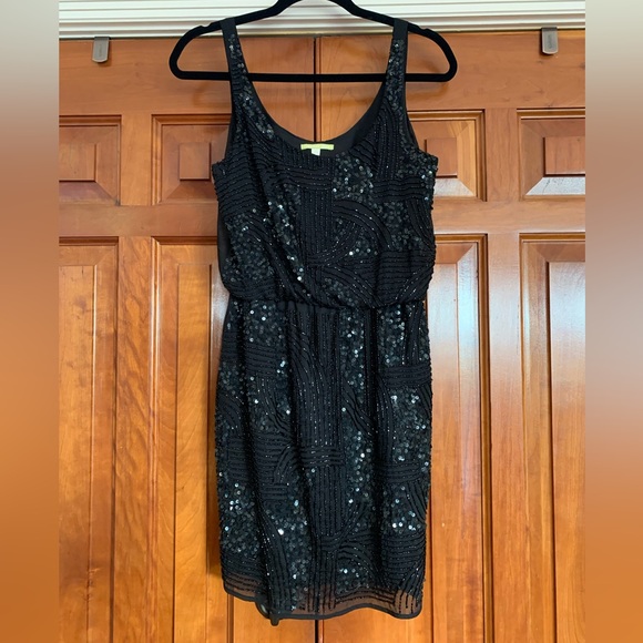 Gianni Bini black beaded dress- size small - Picture 1 of 3